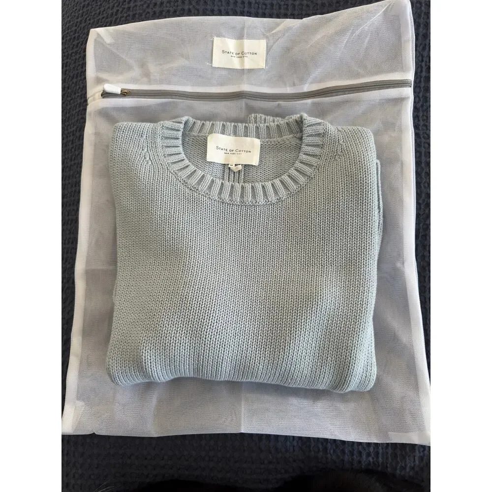 State of Cotton NYC Addison Sweater Sky Blue Size M NWOT w/dust bag